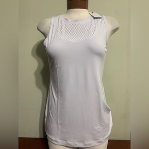 Anatomie heidi grey white sleeveless top ladies medium new